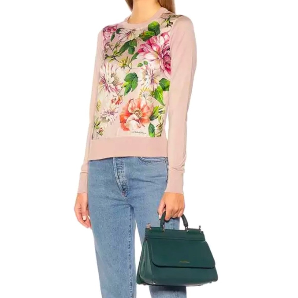 Dolce & Gabbana High Cuff Silk Sweater - Picture 6 of 16